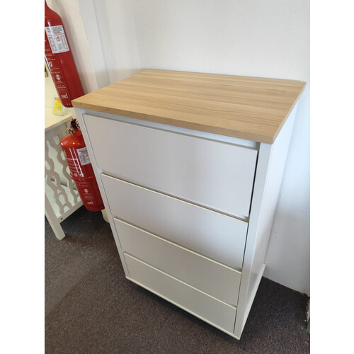 CSD-AKSEL-4D-WHT CHEST DRAWER-WHITE CSD-AKSEL-4D-WHT CHEST DRAWER-WHITE